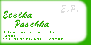 etelka paschka business card